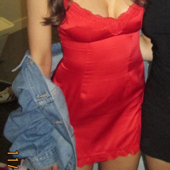 Slip Dress in Red - Picture 4 of 4